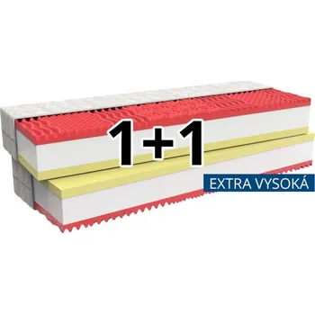 Matrace MPO MEMORY COMFORT EXTRA vysoká paměťová matrace 1+1 80x195 cm Pratelný potah Medico