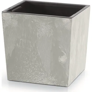 Květináč Květináč NURBI CUBE BETON EFFECT šedý, varianta 29,5 cm