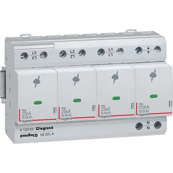 Přepěťová ochrana LEGRAND Svodič 412283 3+N 25/50KA B+C přepětí 412283