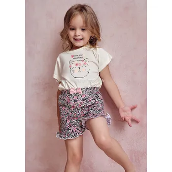 Dívčí pyžamo TARO Dívčí pyžamo Frankie3150 Barva: ss42-smotanová, Velikost: 122