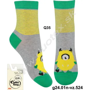 Dívčí oblečení GATTA Dětské ponožky g24.n01-vz.524 Barva: Q35, Velikost: 21-23(14-15)