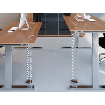 Organizér kabelů ASA 01007000002 Kabelový organizér HELIX, délka 700-1100mm, šířka 120mm, chrom/neutral