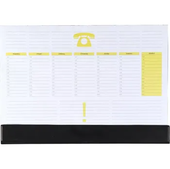 Zápisník Stolní mapa A3 PVC, 30 listů, černá klapna