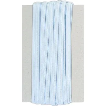 Textilní guma Prádlová pruženka guma plochá bílá 6 mm - 10 m