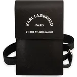 KARL LAGERFELD 63406 KARL LAGERFELD BAG Univerzální pouzdro na mobil s řemínkem černé