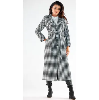 Dámský kabát Kabát pro ženy Awama A547 Awama černá | šedá 2054992