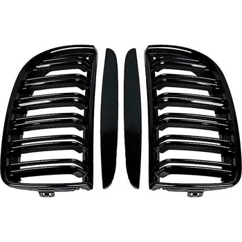 Tuning UNI Přední maska ledvinky Double-line BMW 3 E90/91 2005-2008 černá