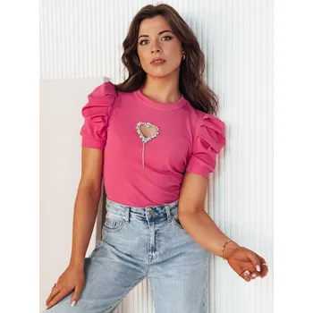 Dámské tričko Dámská halenka DSTREET LERRIS RŮŽOVÁ unisize