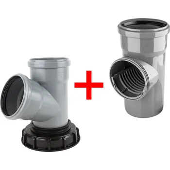 vodafree Sada - připojení okapu do nádrže s přepadem 110 + sítko nečistot Průměr horního víka nádrže: 155 mm