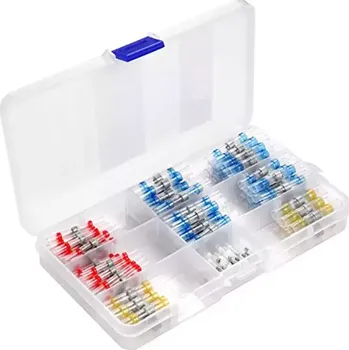 Smršťovací spojky s cínem sada v boxu - 100ks