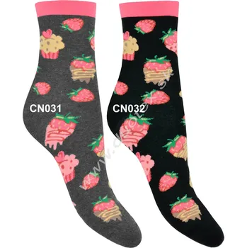 Dámské ponožky STEVEN Veselé ponožky Steven-136D-031 Barva: CN031-grafit, Velikost: 38-40(25-26)