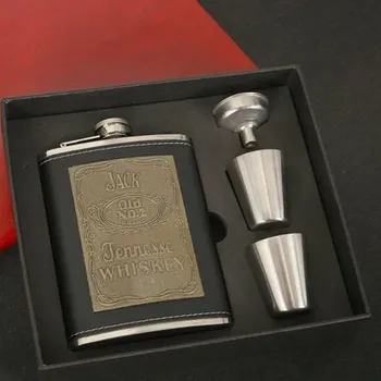 Placatka Nerezová placatka 235 ml pro cesty a outdoor - 8oz nový Jack-D