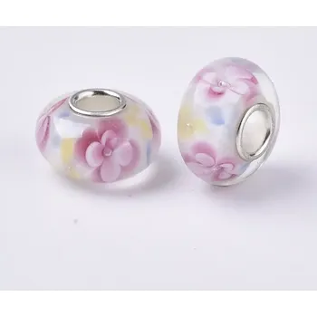 Korálek Korálek skleněný Katy Květinky TOPBEADS