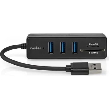 USB hub Nedis CCGB61250BK01