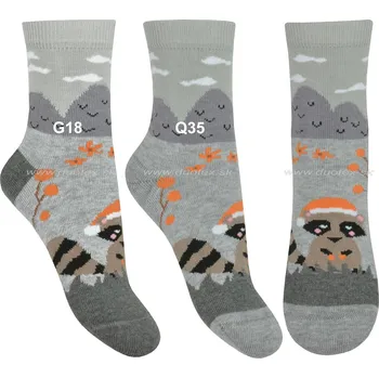 WOLA Dětské ponožky u24.01p-vz.094 Barva: Q35, Velikost: 24-26(16-17)