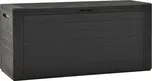 ZBXL Zahradní úložný box antracitový 116 x 44 x 55 cm