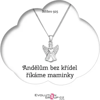 Náhrdelník Andělům bez křídel říkáme maminky - OB001