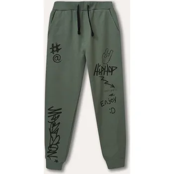 Chlapecké tepláky HipHop - khaki 128