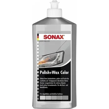 Autokosmetika Sonax Barevná stříbrná leštěnka na auto POLISH & WAX COLOR, 250 ml