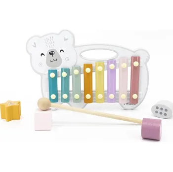 Hudební nástroj pro děti Dřevěný xylofon Viga Lední medvěd