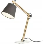 RED - DESIGN RENDL RENDL NIZZA Stolní lampa Polycotton černá/dřevo 230V E14 7W R1