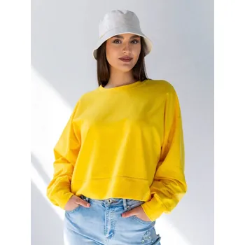 Dámská mikina Dámská oversize mikina VSB JELLY žlutá , VELIKOST 2XL/3XL