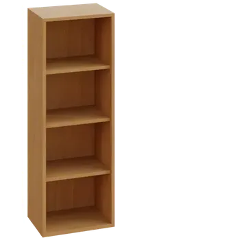 Knihovna KNI 9 regál knihovnický, 1150x400x300, buk royal