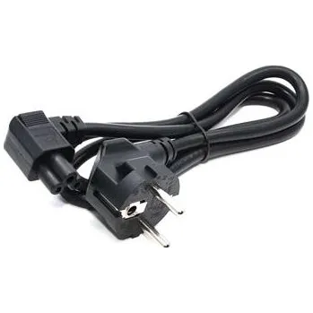 Prodlužovací kabel C-TECH Kabel síťový 1,8m VDE 220/230V napájecí notebook 3 pin Schuko, lomený CB-PWRC5-20A