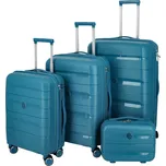 Cestovní plastový kufr Hesol SADA, tyrkysová