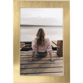 Fotorámeček Hama portrétový rámeček RIVA, 10x15 cm, zlatá