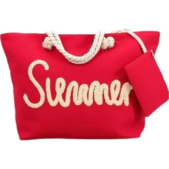 Plážová taška Inello 195231 plážová taška Summer červená