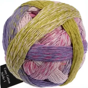 Příze Schoppel Wolle Crazy Cotton Stärke 4 2503 Juke Box (Příze Crazy Cotton Stärke 4 2503 Juke Box)