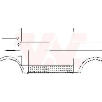 Blatník karosérie Boční stěna VAN WEZEL 5858107