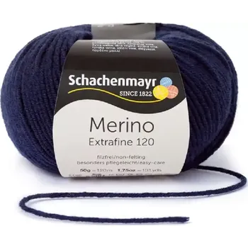 Příze Schachenmayr Merino extrafine 120 Námořnická 150 (Příze Merino extrafine 120 Námořnická 150)