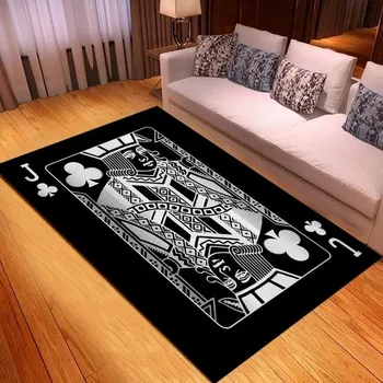 Koberec Koberec s motivem karetní hry do koupelny - 11,40 x 60 cm 16 x 24 palců