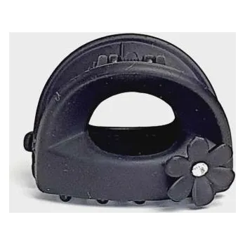 Ozdoba do vlasů Plastový skřipec do vlasů s kamínkem - černý