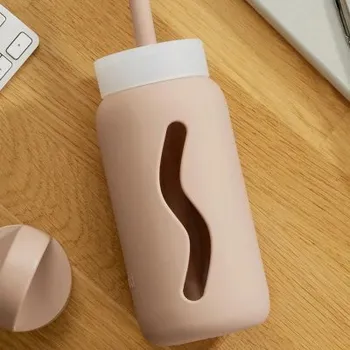 Muuki Skleněná lahev Mini 500 ml - Desert Rose