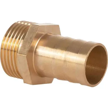 Instalatérský materiál Mosazná vsuvka na 19 mm hadici, vnější závit 1";, GEKO