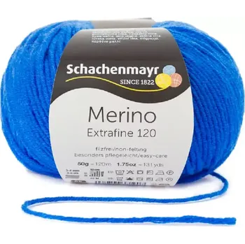 Příze Schachenmayr Merino extrafine 120 Královská modrá 151 (Příze Merino extrafine 120 Královská modrá 151)