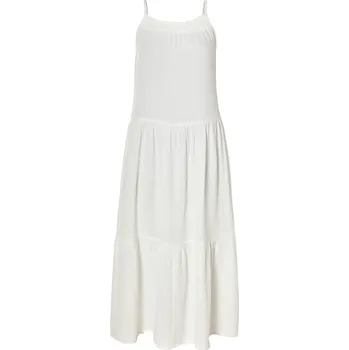 Dámské šaty esmara® Dámské mušelínové midi šaty (bílá, 42)