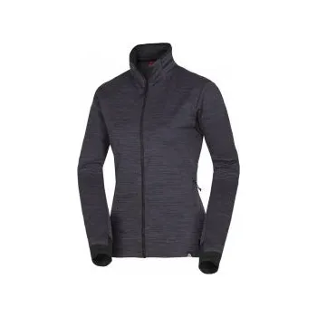 Pánská mikina Northfinder Kaitlin blackmelange S; Černá mikina + DÁREK DLE VÝBĚRU!