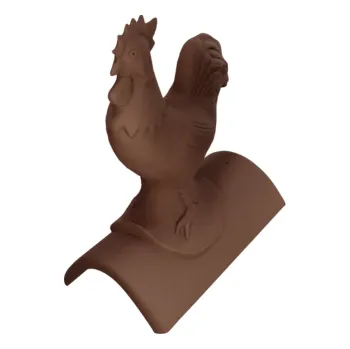 Betonpres Ozdobný kohout OPTIMAL 50 cm tmavohnědá