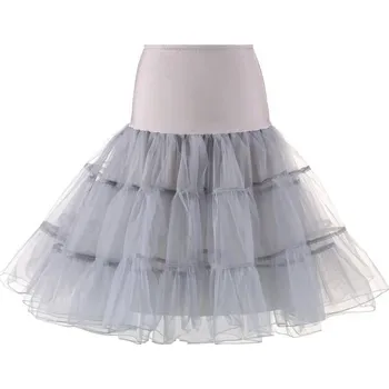 Dámské šaty Spodnička (krinolína) ke kolenům pod šaty i sukni v různých barvách Barva: Šedá, Velikost: M