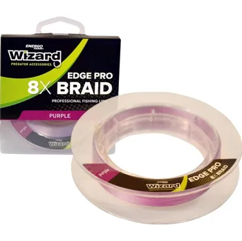 WIZARD - Pletená šňůra Edge Pro 8X Braid Fialová 0,07 mm 6,65 kg 150 m