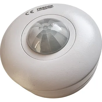 Pohybové čidlo Tracon TMB-011IP Infračervený snímač pohybu,se zvýšeným krytím, bílý 230V, 50 Hz, 1200W, 360°, 1-6 m, 10 s-15 min,3-2000lux, IP44 (Tracon TMB-011IP)
