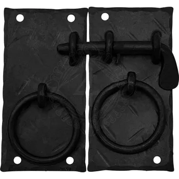 Karnevalový kostým Výprodej Litinová nábytková západka s kroužky, 11 cm - Outlet