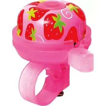 Zvonek na kolo ONE - dětský zvonek PLAY - jahoda (Zvonek -Jahoda)