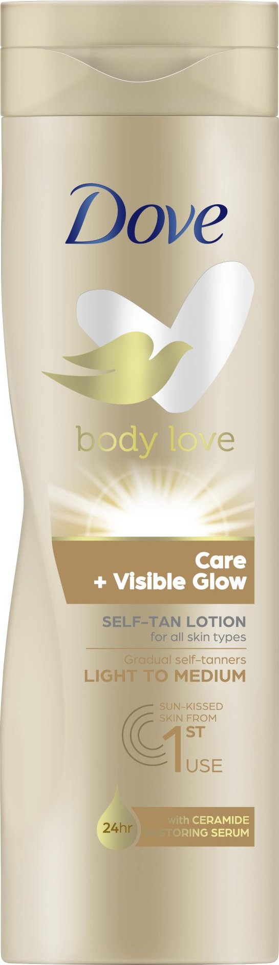 DOVE Body Love Care + Visible Glow SelfTan Lotion 250 ml Light To