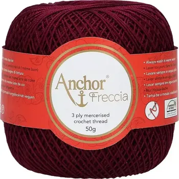 Příze Anchor Freccia 12 - 72 Vínová (Háčkovací příze Anchor Freccia 12 - 72 Vínová)