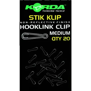 Korda Rychlovýměnná karabinka Stik Klip Medium 20ks
